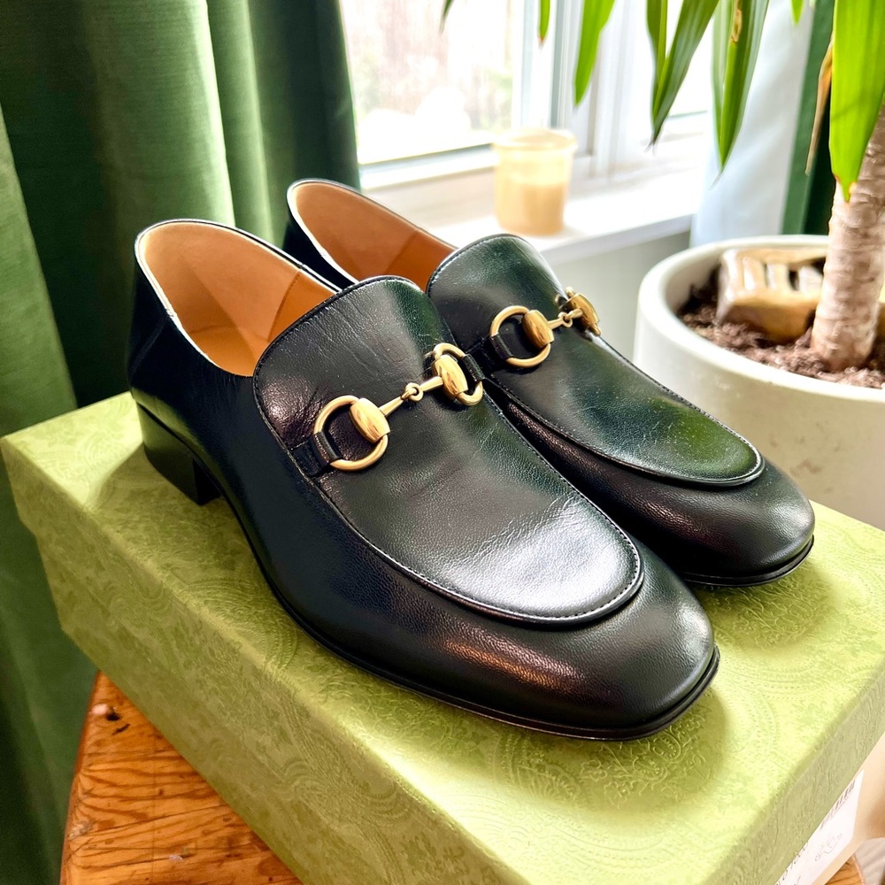 Gucci Horsebit Leather Loafers 37